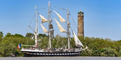 Bateau, tour à plomb, Loire