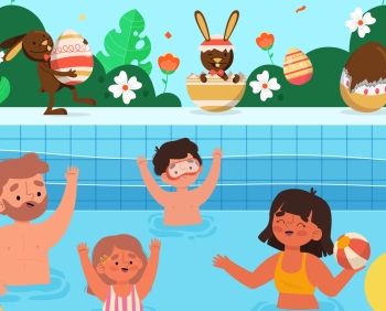 La piscine fête le printemps le mardi 15 avril2025